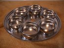 Chef's Ware-Townecraft Stainless Egg Poacher=Tray & 6 Cups