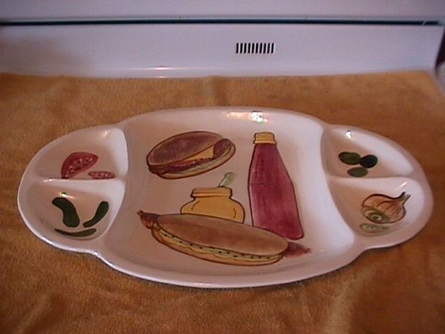 Los Angeles Potteries Large Serving Platter (5-Part)