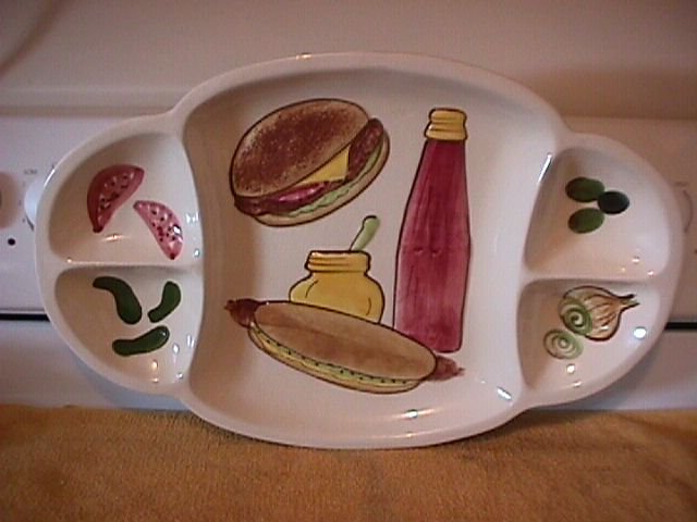 Los Angeles Potteries Large Serving Platter (5-Part)