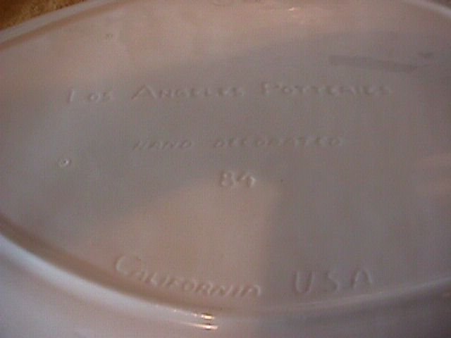 Los Angeles Potteries Unique Pig Shaped Platter