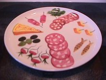 Los Angeles Potteries Condiment Platter