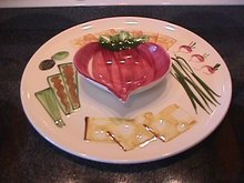 Los Angeles Potteries Vegetable Dip Platter