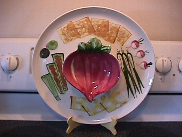 Los Angeles Potteries Vegetable Dip Platter