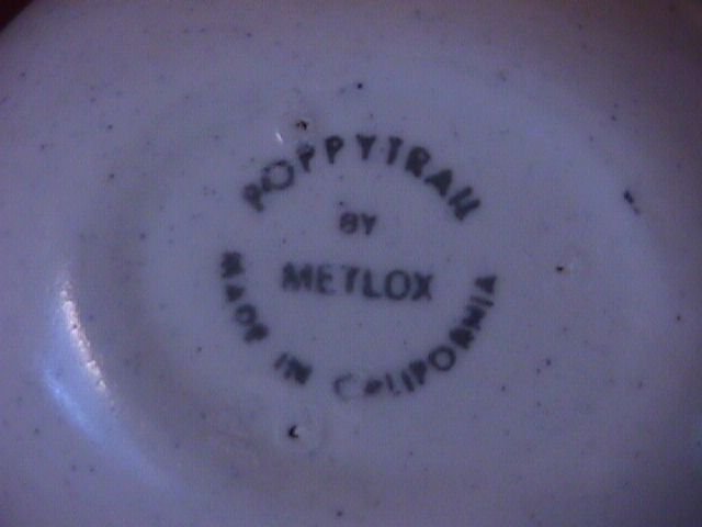 Metlox -Vernon Kilns Pottery