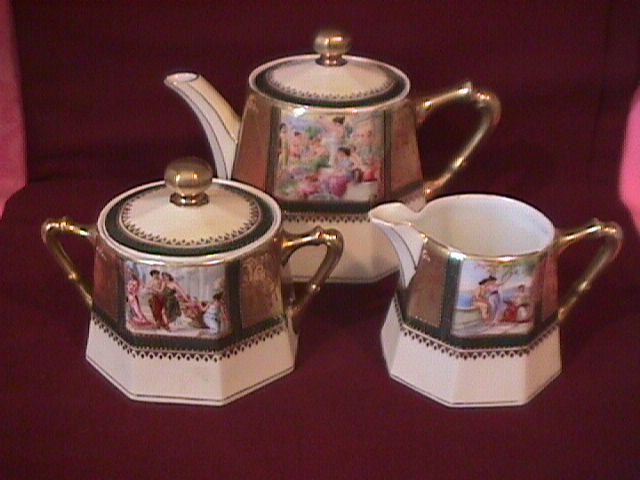 Vintage Schwarzburg Porcelain Tea Set