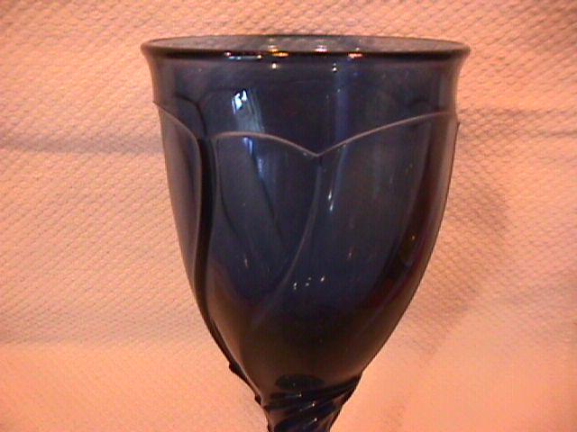 Noritake Crystal (Sweet Swirl) Dark Blue Goblet
