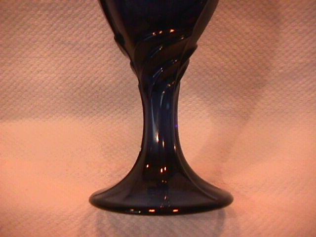 Noritake Crystal (Sweet Swirl) Dark Blue Goblet