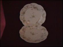 Haviland Porcelain (Schleiger #57-B) 2-Cake Plates=As Is