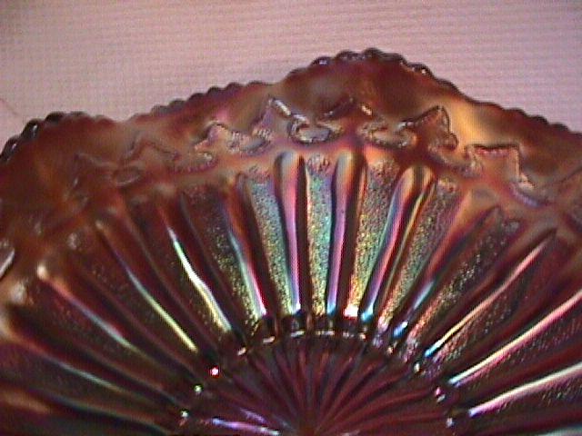 Millersburg Carnival Glass (Rays & Ribbons) Bowl (Amethyst)
