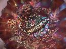 Beautiful Millersburg (Big Fish) Bowl (Amethyst)