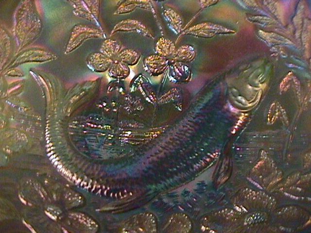 Beautiful Millersburg (Trout & Fly) Bowl (Green)