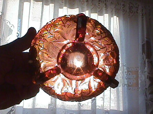 FentonCarnival Glass (Fenton Flowers) Rosebowl (Pastel Amethyst)