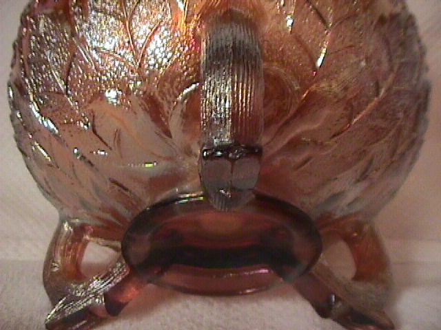 FentonCarnival Glass (Fenton Flowers) Rosebowl (Pastel Amethyst)