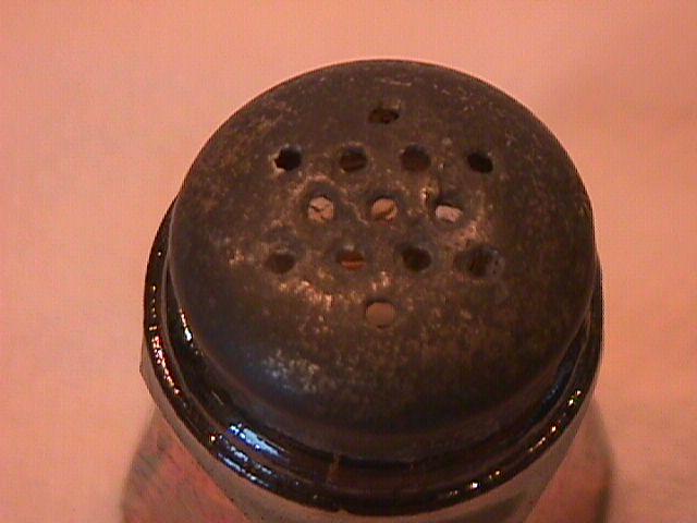 Imperial Carnival Glass (Soda Gold) Salt Shaker (Smoke)