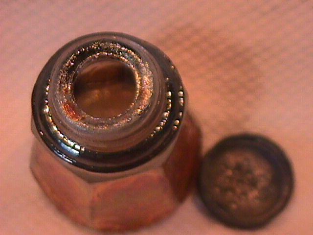 Imperial Carnival Glass (Soda Gold) Salt Shaker (Smoke)