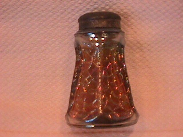 Imperial Carnival Glass (Soda Gold) Salt Shaker (Smoke)