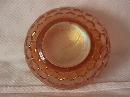 Dugan Carnival Glass (Honeycomb) Rosebowl (Peach Opalescent)