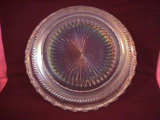 Northwood Carnival Glass (Peach) Master Berry Bowl (White)