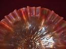 Dugan Carnival Glass (Raindrops) Bowl (Peach Opalescent)