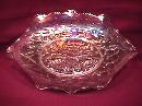 Imperial Carnival Glass (Pansy) Pickle Dish (White)