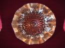 Dugan (Raindrops) Dome Footed Bowl (Peach Opalescent)