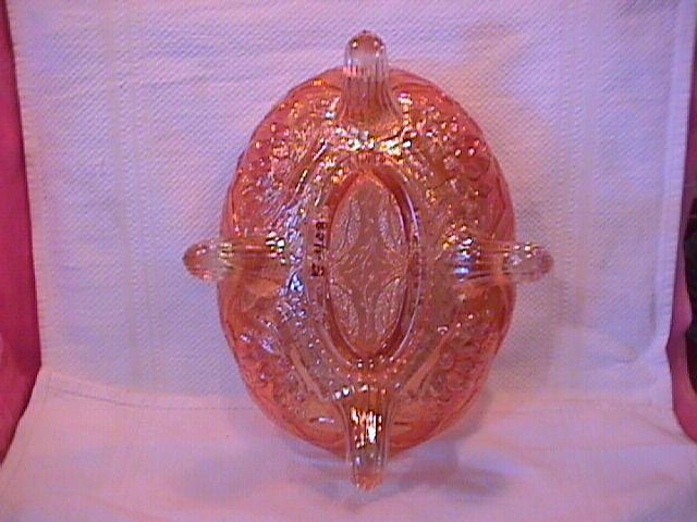 Fenton Carnival Glass (Thistle) Banana Boat (Marigold)