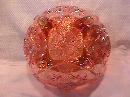 Dugan Carnival Glass (Butterfly & Tulip) Bowl (Marigold)