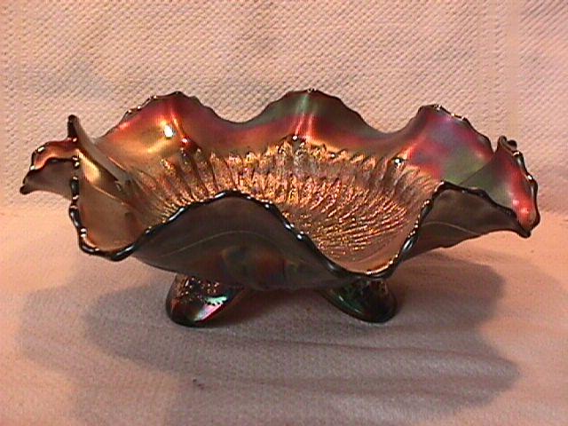 Northwood Carnival Glass (Sunflower) Bowl (Amethyst)