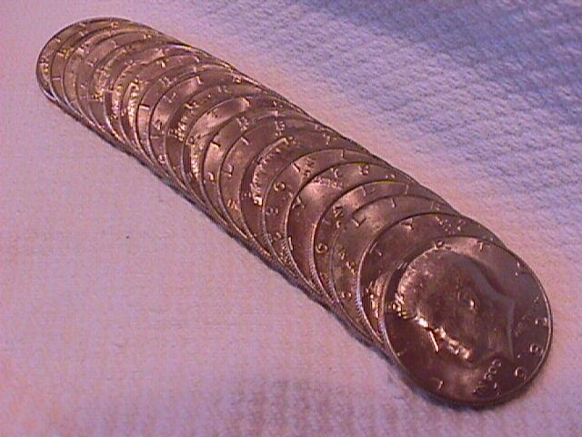 U. S. Coinage Kenedy Half Dollar Roll 1982-P