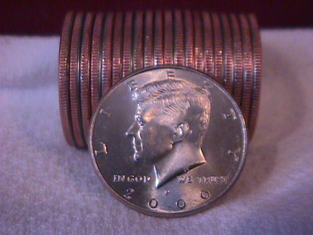 United States Coinage Kennedy Half Dollar 2000-P Roll