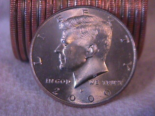 United States Coinage Kennedy Half Dollar 2000-P Roll