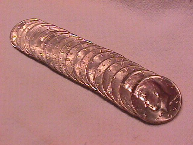 United States Coinage Kennedy Half Dollar Roll 1978-D