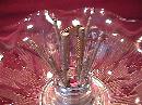 Jeanette Glass Co. (Iris & Herringbone) Nut Set (Clear)