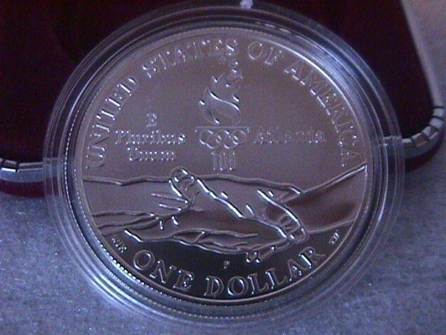 SILVER DOLLAR Atlanta 100 TH. Olympics.