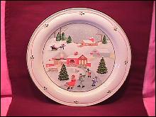Sango Fine China (Silent Night #3900) Dinner Plate