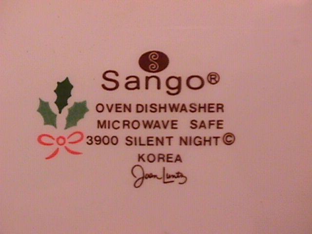 Sango Fine China (Silent Night #3900) Salad Plate