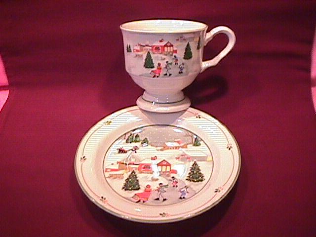 Sango Fine China (Silent Night #3900) Cup & Saucer