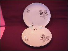 Cathedral Fine China (Silhouette Rose) 2-Cake Plates