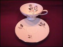 Cathedral Fine China (Silhouette Rose) Cup & Saucer
