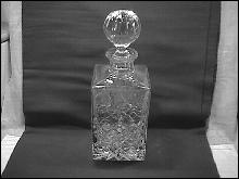 Rogaska Fine Crystal (Gallia) Square Whiskey Bottle