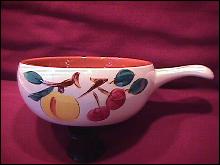 Stangl Potteries (Fruit) Peg Handled Soup