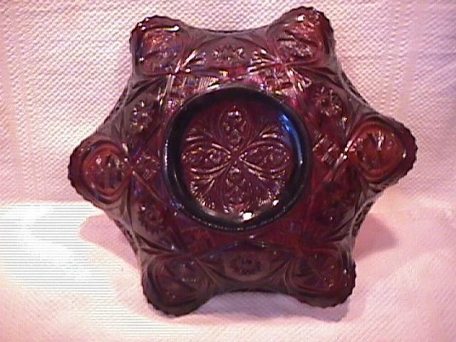 Millersburg Carnival Glass (Holly Whirl) Bowl-Amethyst