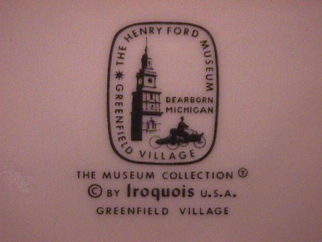 Iroquois Fine China (Greenfield Village) Salad Plate