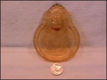 U. S. Glass Co., (Glassport Brave) Amber Tips Tray