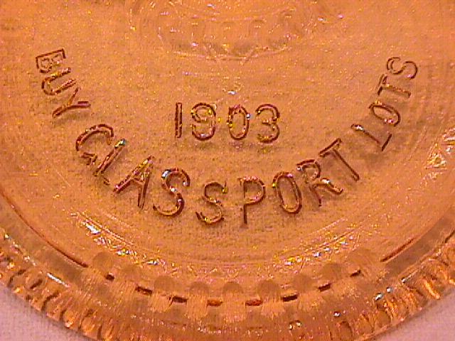U. S. Glass Co., (Glassport Brave) Amber Tips Tray