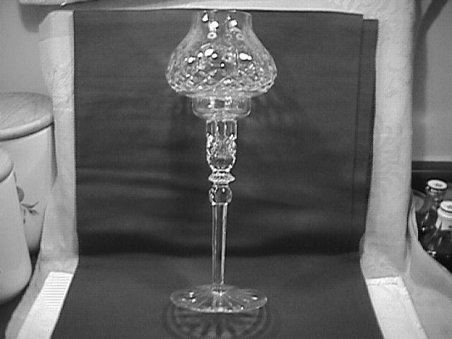 Rogaska Fine Crystal (Gallia) Hurricane Candlestick Lamp