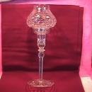 Rogaska Fine Crystal (Gallia) Hurricane Candlestick Lamp
