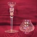 Rogaska Fine Crystal (Gallia) Hurricane Candlestick Lamp