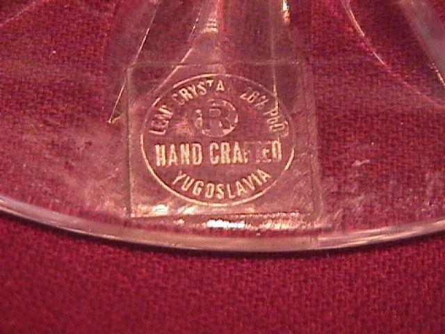 Rogaska Fine Crystal (Gallia) Hurricane Candlestick Lamp