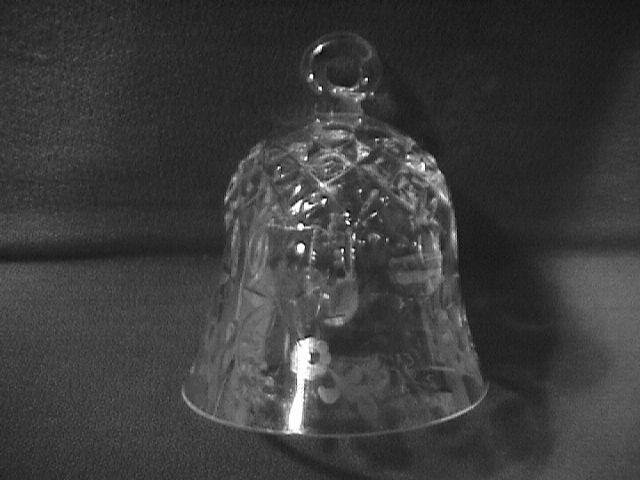 Rogaska Fine Crystal (Gallia) Christmas Ornament Bell